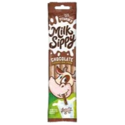 MILK SIPPY Chocolate Flavoured Bead Straws 30gm