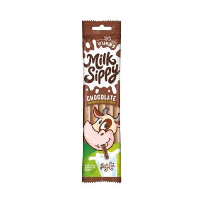 MILK SIPPY - Chocolate Flavoured Bead Straws 30gm