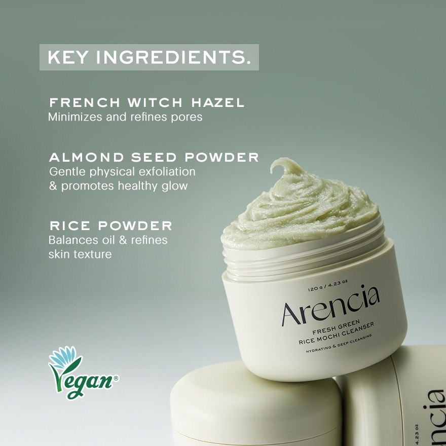 Fresh Green Rice Mochi Cleanser 120g