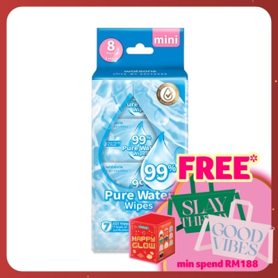 WATSONS 99% Pure Water Wipes 8s x 8