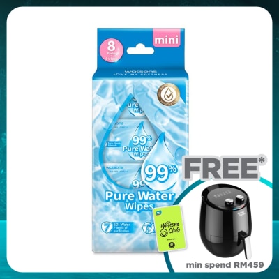 WATSONS 99% Pure Water Wipes 8s x 8