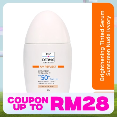 DR. DERMIS UV Reflect Ceramide Vitamin C Brightening Tinted Serum Sunscreen 40g