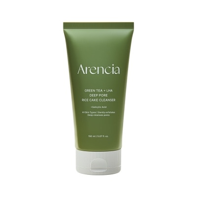 ARENCIA Green Tea & LHA Deep Pore Rice Cake Cleanser 120g