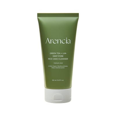 ARENCIA - Green Tea & LHA Deep Pore Rice Cake Cleanser 120g