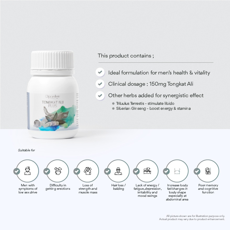 Tongkat Ali Plus 350mg 30s image