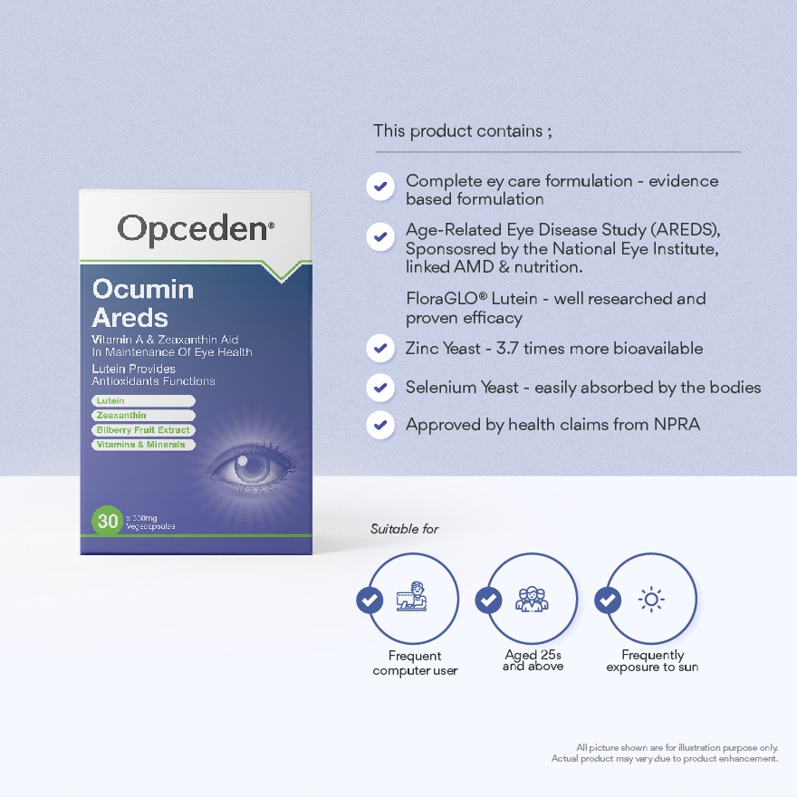 Ocumin Areds 330mg 30s image