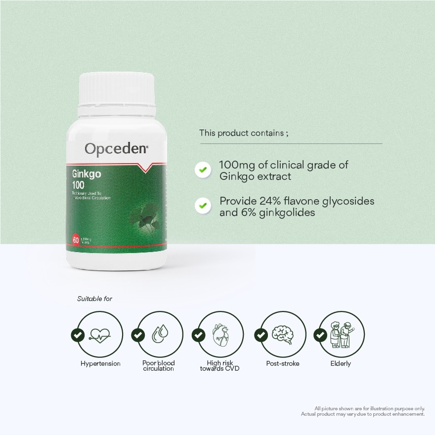 Ginkgo 100 300mg 60s