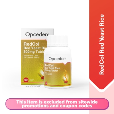 OPCEDEN - Redcol Red Yeast Rice Tab 500mg 90s