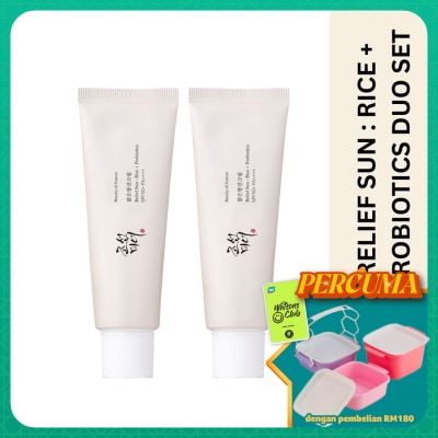 BEAUTY OF JOSEON - Relief Sun : Rice + Probiotics SPF50+PA++++ 50ml (Duo Set)