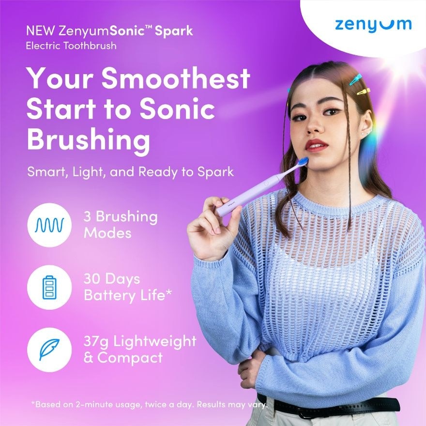 Sonic Spark Electric Toothbrush Lilac 1s