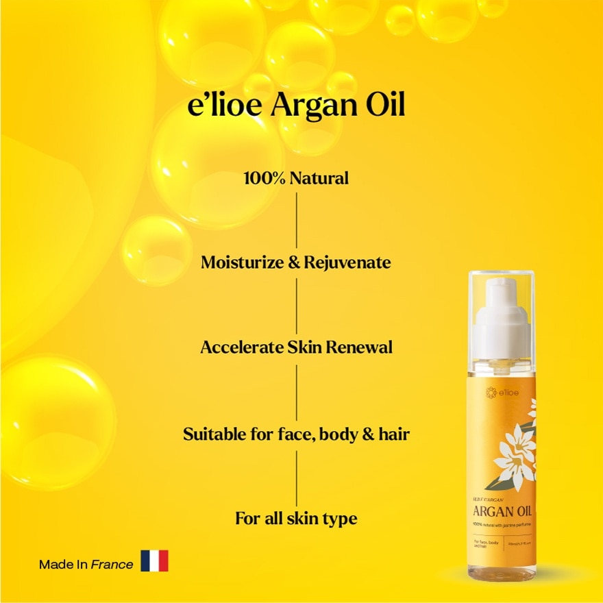 100% Natural Argan Oil with Jasmine Perfume 50ml