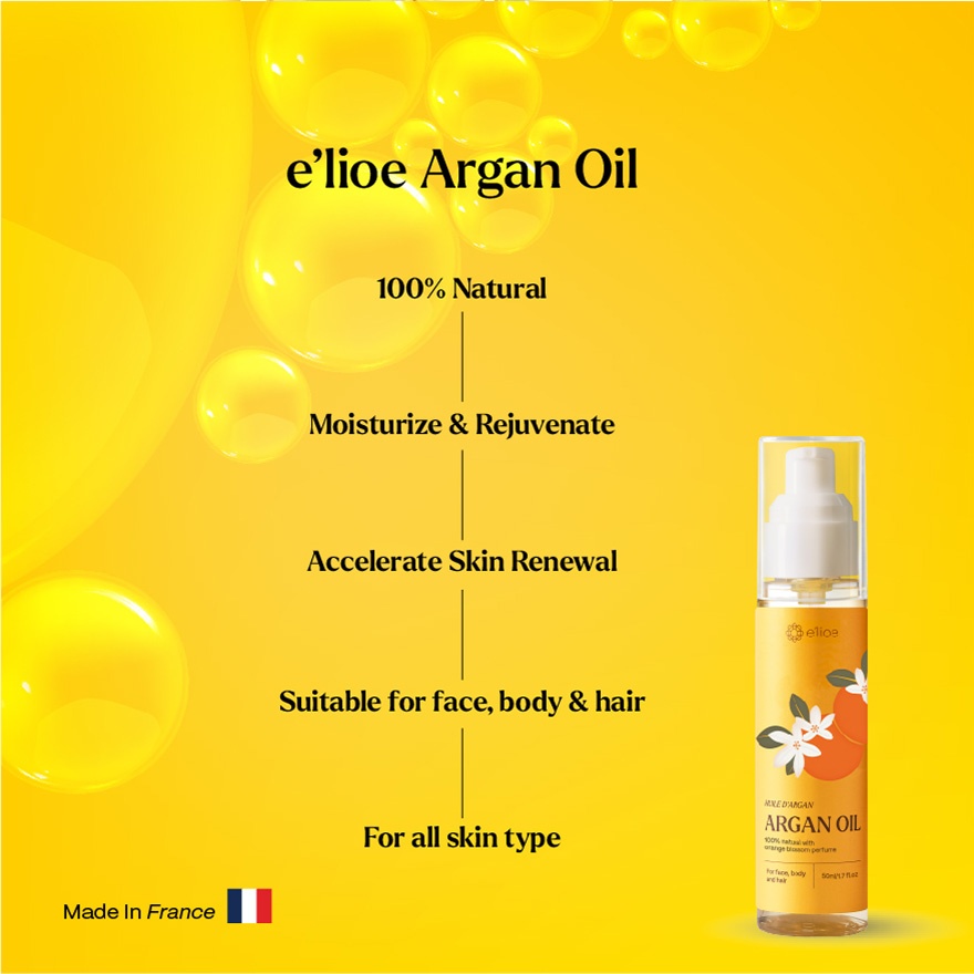 100% Natural Argan Oil with Orange Blossom Perfume 50ml image