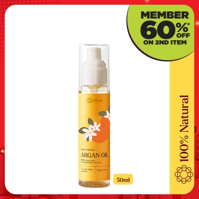 E'LIOE 100% Natural Argan Oil with Orange Blossom Perfume 50ml