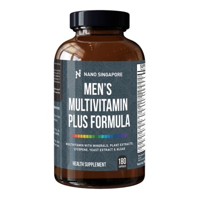 NANO SINGAPORE Men's Multivitamin Plus - Vitamins A, B, C, D, E, Antioxidant, Superfood, Vitality