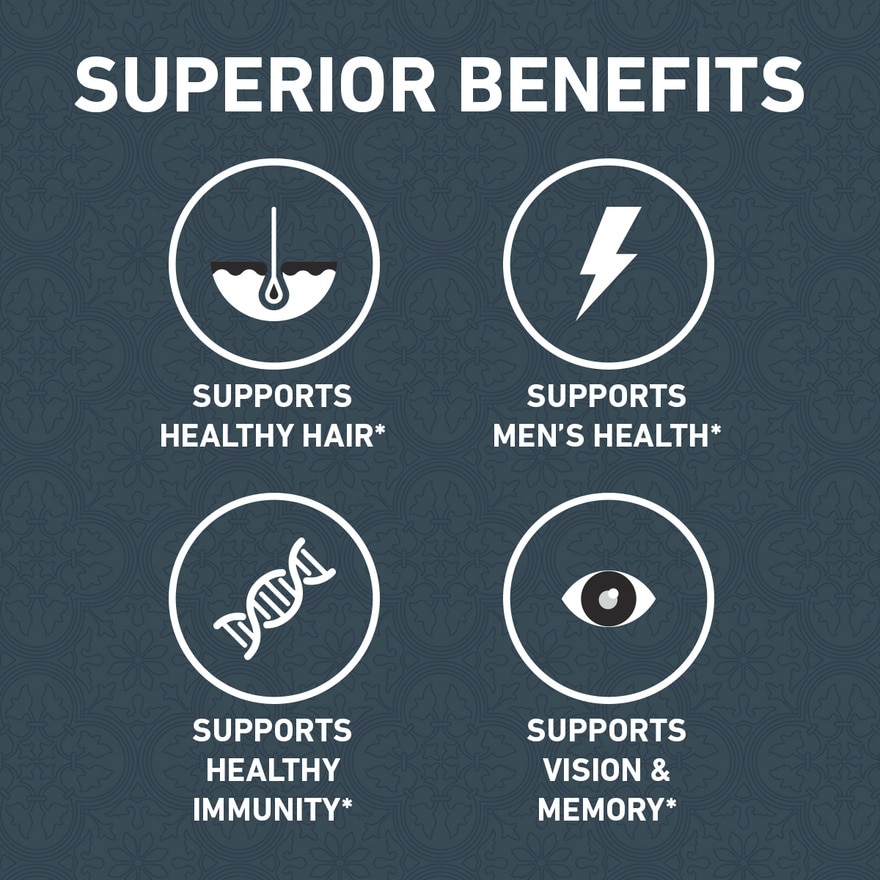 Men's Multivitamin Plus - Vitamins A, B, C, D, E, Antioxidant, Superfood, Vitality