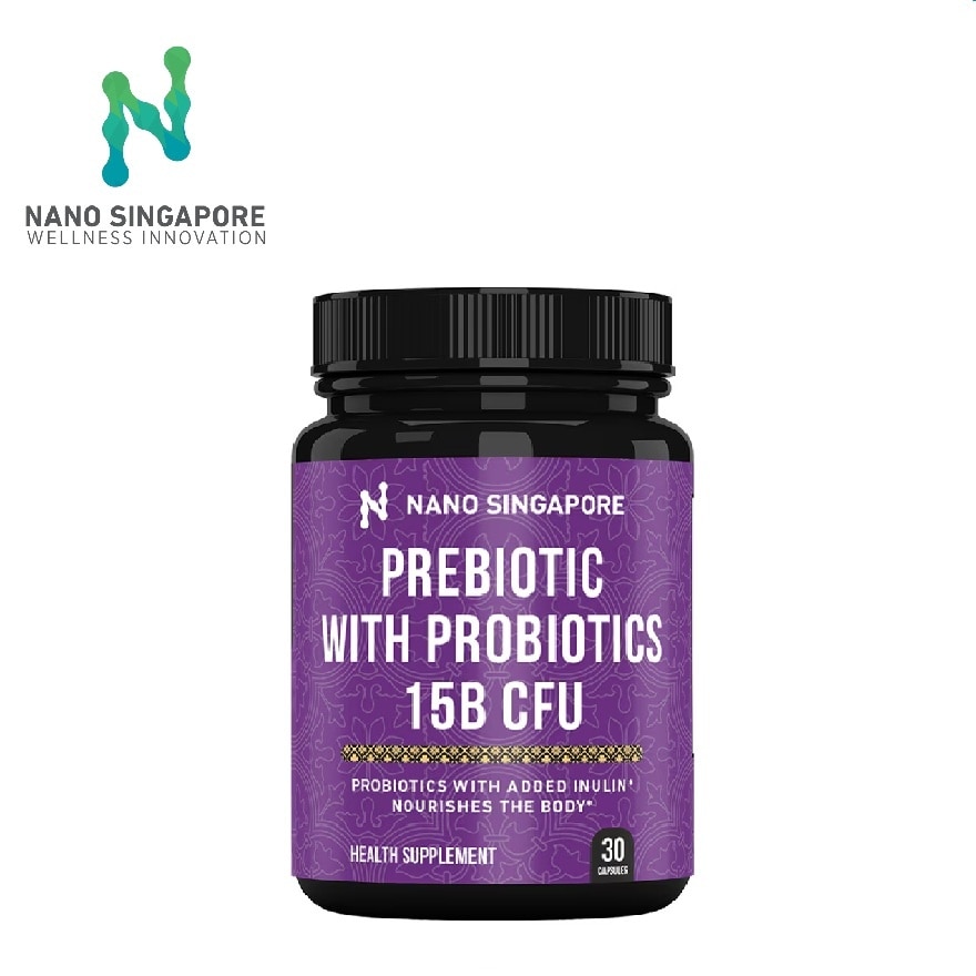 Prebiotic with Probiotic 15 Billion CFU - 30 Vegetable Capsules