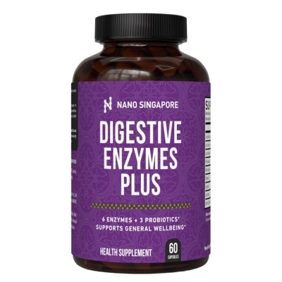 NANO SINGAPORE Digestive Enzyme with Probiotic - 60 Vegetable Capsule