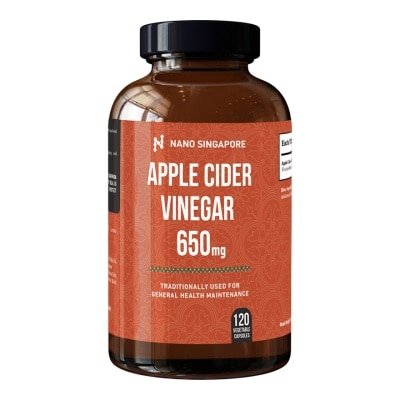 NANO SINGAPORE Apple Cider Vinegar Capsule - 120 Vegetable Capsules