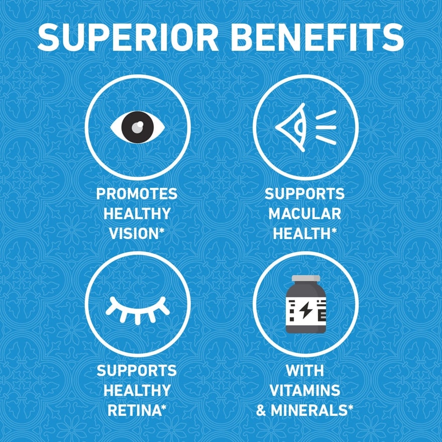 Lutein Complex Vitamins For Eye – Zeaxanthin + Bilberry + Grape Seed + Lycopene