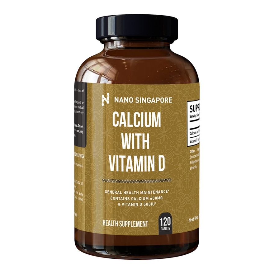 Pure Calcium with Vitamin D - 120 Tablets