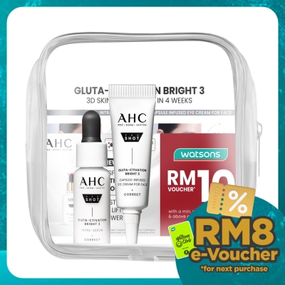 AHC [Not For Sale]Gluta-Ctivation Bright 3 Intra-Serum 5ml & Eye Cream 5ml + RM10 Voucher