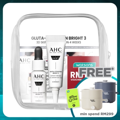 AHC [Not For Sale]Gluta-Ctivation Bright 3 Intra-Serum 5ml & Eye Cream 5ml + RM10 Voucher