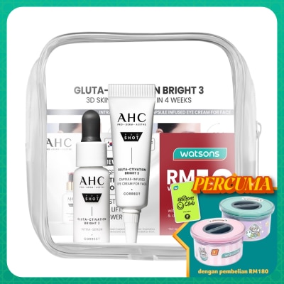 AHC [Not For Sale]Gluta-Ctivation Bright 3 Intra-Serum 5ml & Eye Cream 5ml + RM10 Voucher