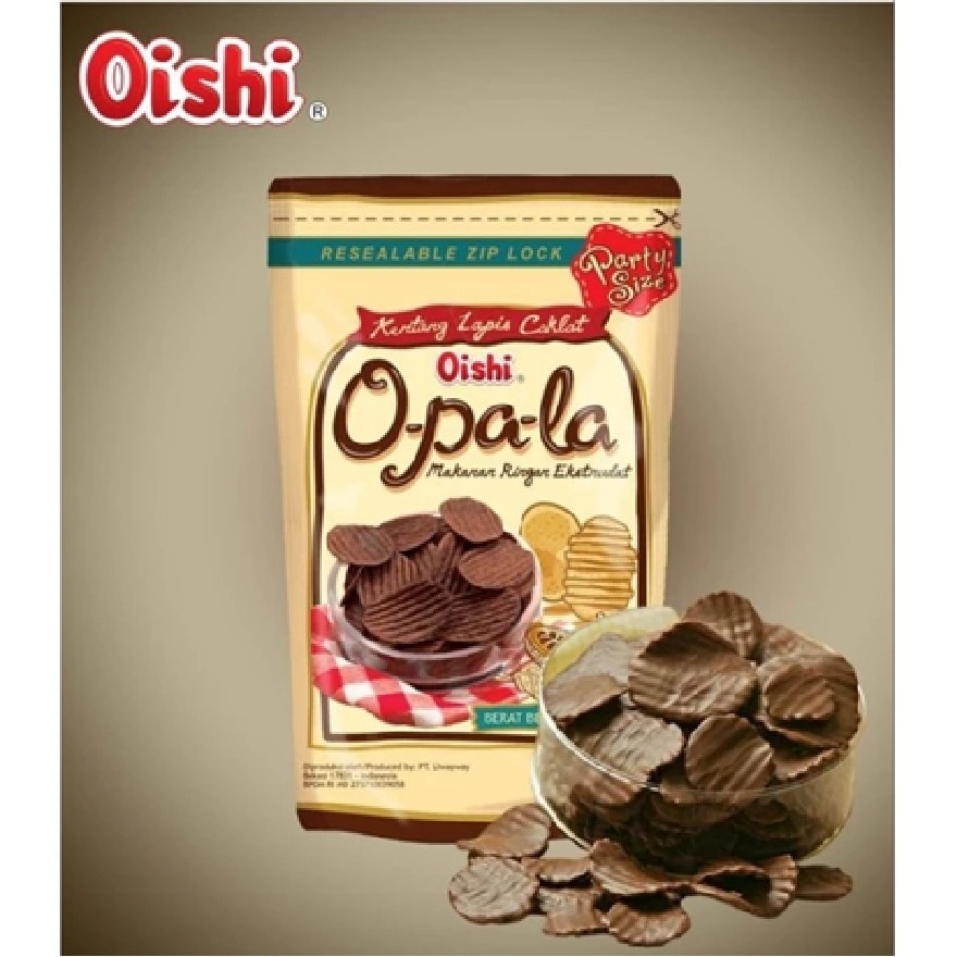 Opala Chocolate Coated Potato Chips 100g