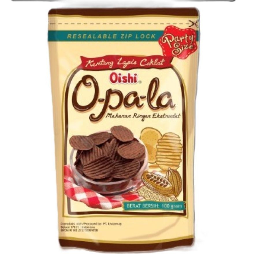 Opala Chocolate Coated Potato Chips 100g