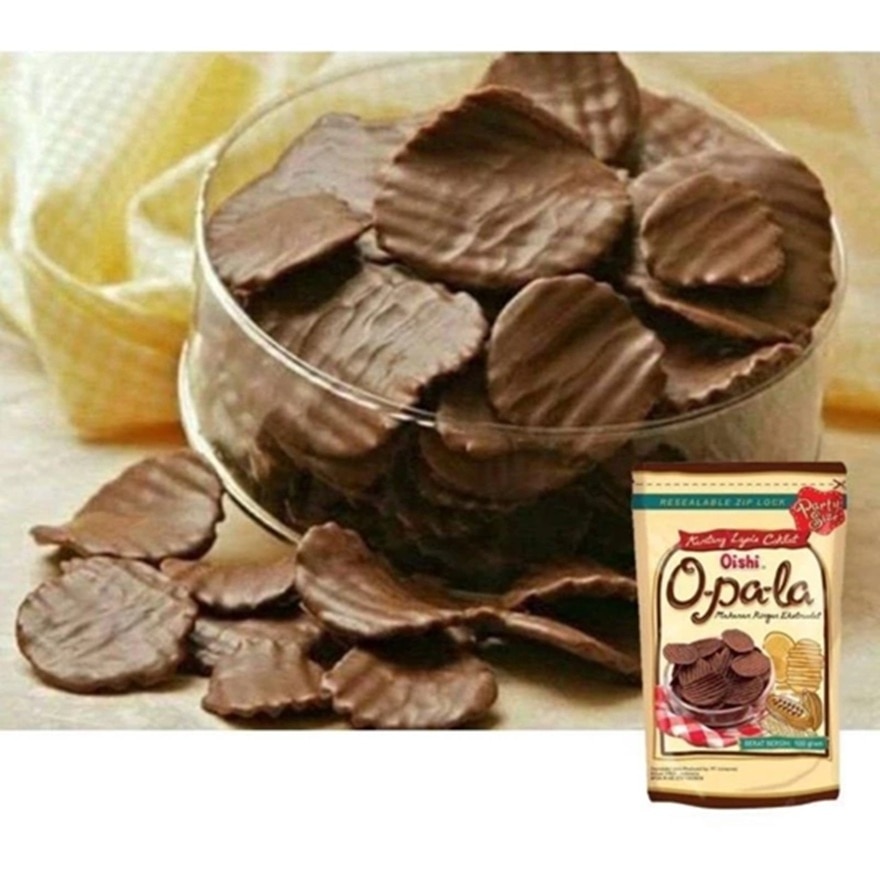 Opala Chocolate Coated Potato Chips 100g