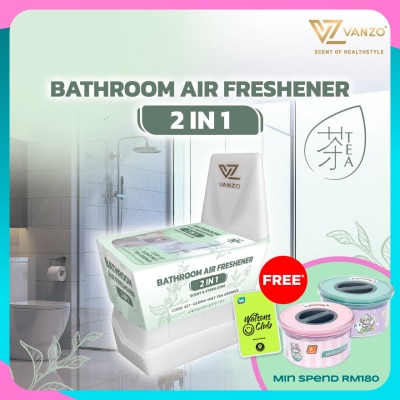 VANZO 2 IN 1 Bathroom air freshener cloud mist tea essence 115g