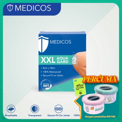 MEDICOS Wound Care XXL Aqua Gard Plaster 5S