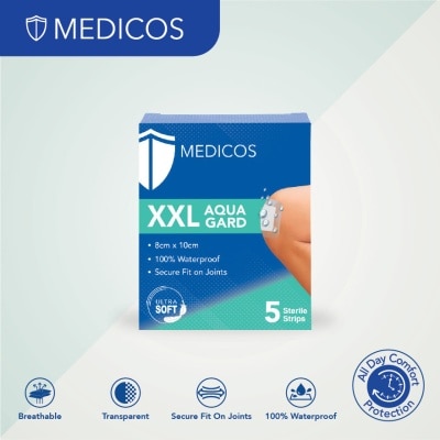 MEDICOS Wound Care XXL Aqua Gard Plaster 5S