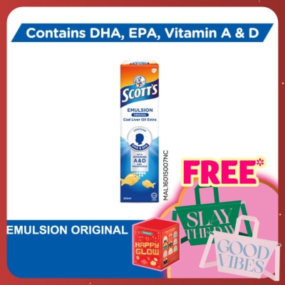 SCOTT'S Emulsion Cod Liver Oil Original DHA & EPA 200ML