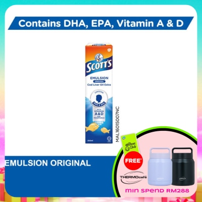 SCOTT'S - Emulsion Cod Liver Oil Original DHA & EPA 200ML
