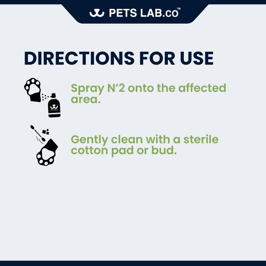 N'2 Pet Wound Cleanser Nano Silver Spray 100ml