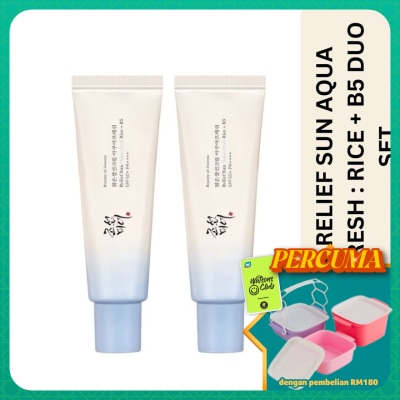 BEAUTY OF JOSEON - Relief Sun: Aqua Fresh + Rice SPF50+PA++++ 50ml (Duo Set)