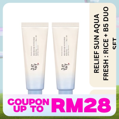BEAUTY OF JOSEON Relief Sun: Aqua Fresh + Rice SPF50+PA++++ 50ml (Duo Set)