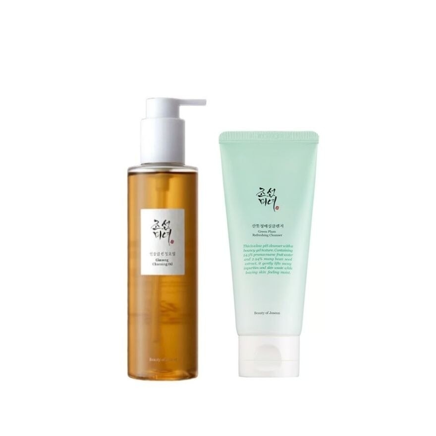 Ginseng Cleansing Oil 210ml + Green Plum Refreshing Cleanser 100ml image