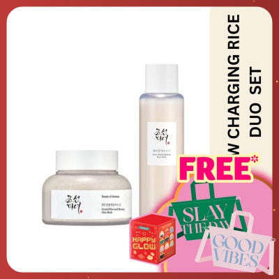 BEAUTY OF JOSEON Glow Replenishing Rice Milk 150ml  + Ground Rice and Honey Glow Mask 150ml