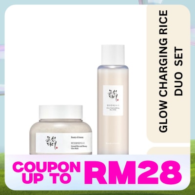 BEAUTY OF JOSEON Glow Replenishing Rice Milk 150ml  + Ground Rice and Honey Glow Mask 150ml