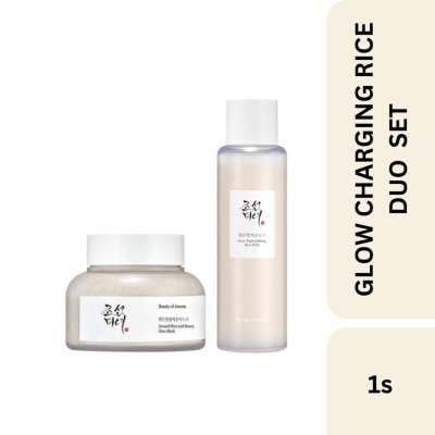 BEAUTY OF JOSEON Glow Replenishing Rice Milk 150ml  + Ground Rice and Honey Glow Mask 150ml
