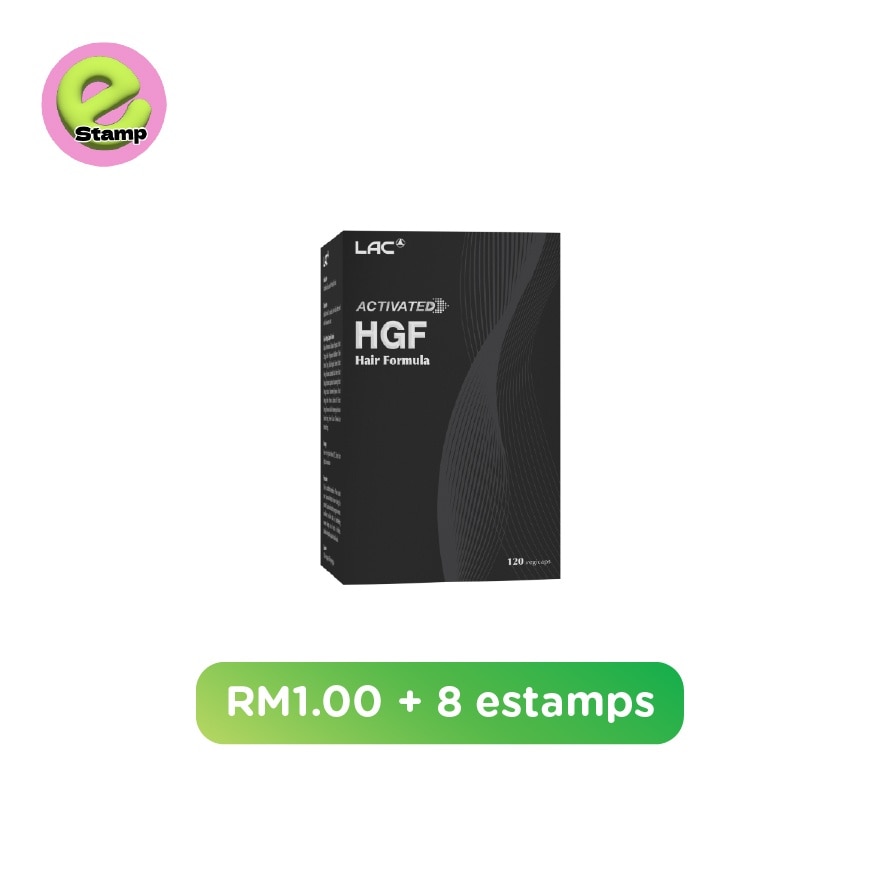 E-Stamp LAC Activated Hgf Hair Formula 120VCaps