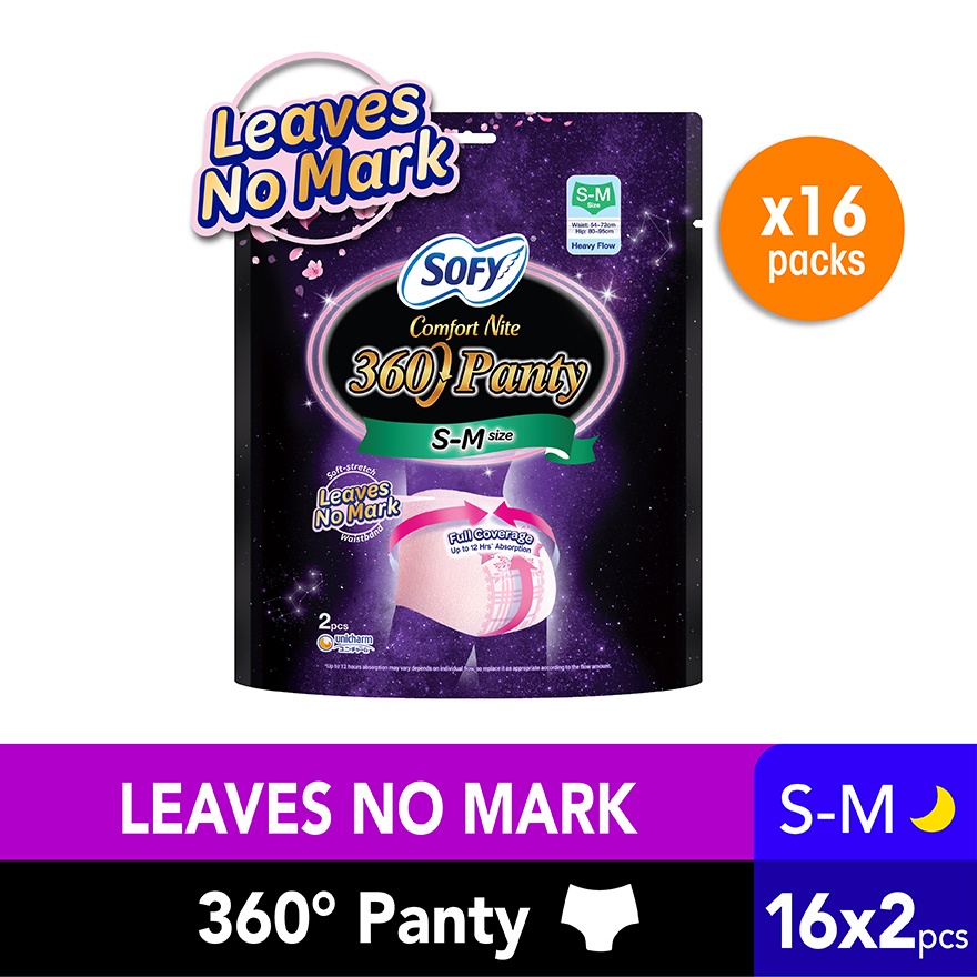 Comfort Night Panty S-M 2S x16