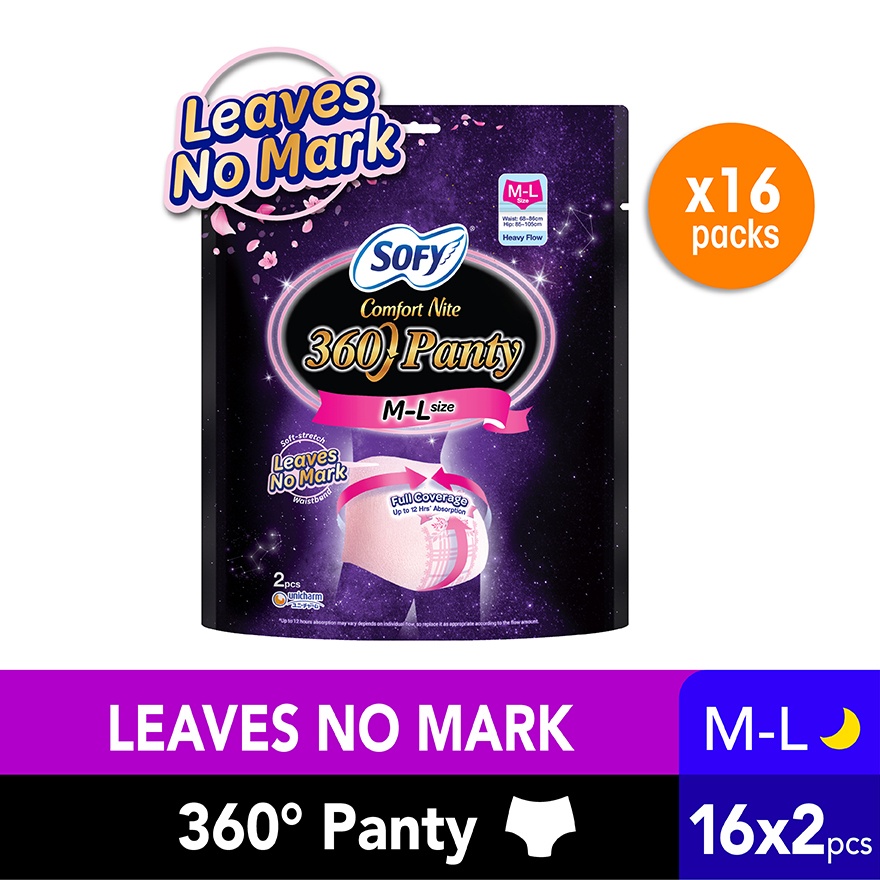 Comfort Night Panty M-L 2S x16