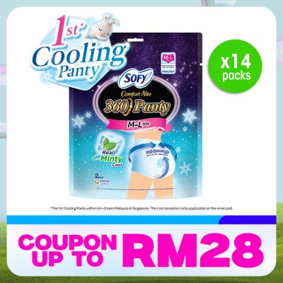 SOFY Comfort Night Cool Panty M-L 2S x14