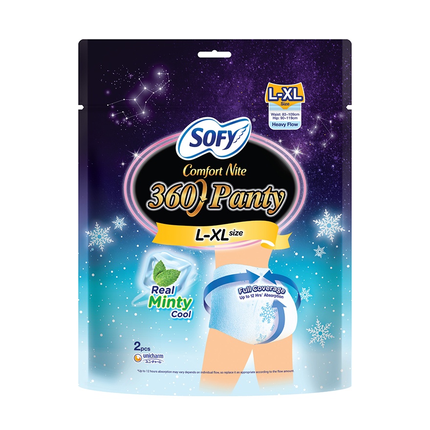 Comfort Night Cool Panty L-XL 2Sx14