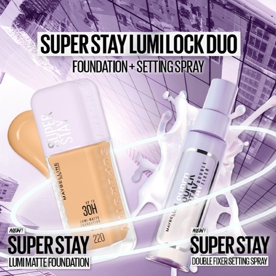 Superstay Lumi Matte Liquid Foundation 110 & Fixer Spray Set