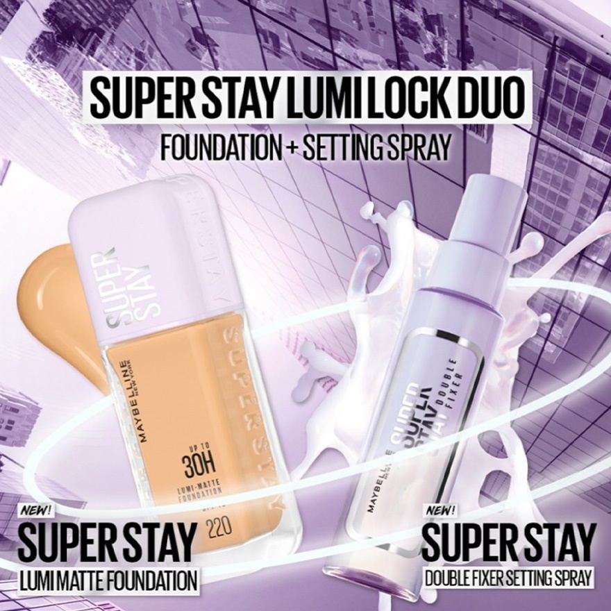 Superstay Lumi Matte Liquid Foundation 110 & Fixer Spray Set image