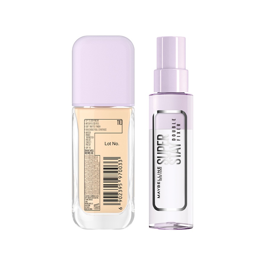 Superstay Lumi Matte Liquid Foundation 110 & Fixer Spray Set image